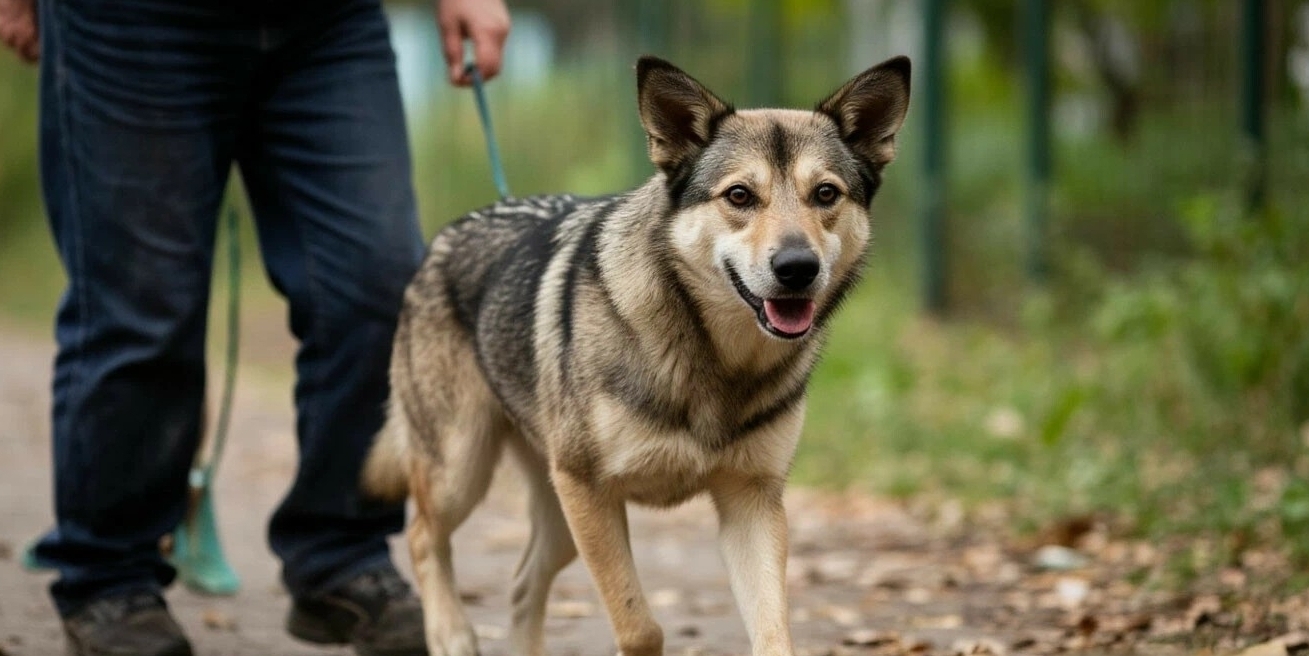 Рыжик с новым хозяином